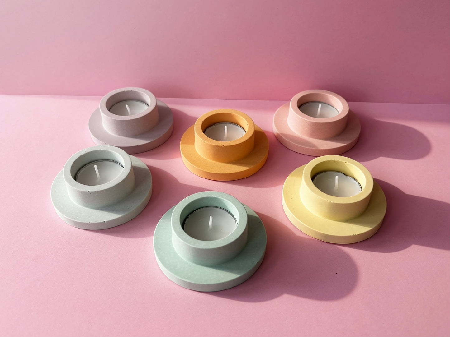 Halo Pastel Tea Light Holder